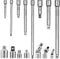 ZUYNPOQ 15Pcs Drive Tool Accessory Set Includes Socket Adapters 1/4'' 3/8'' 1/2'' Extensions Universal Joints Drive Impact Extension Bar Multifunctional sleeve
