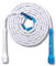 Elevate Rope Professionelles Perlen-Springseil - 3m Verstellbar, Qualitätsperlen & Polyschnur - Für Freestyle, Cardio & Tricks - Geeignet für Alle Niveaus & Innen/Außen. (Blue White)