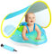 ANSTEN Schwimmring Baby mit Sonnendach Aufblasbare Baby Float Shwimmreifen mit aufblasbarer Schwimmboje,Schwimmtrainer,Schwimmhilfe Spielzeug