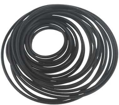 DOSERTY 100/50 Stück sortierte gemeinsame Riemen-Set für Recorder Kassettenband Maschinengurte 1,5 mm runde Gummi-Antriebsriemen sortiert Common Belt