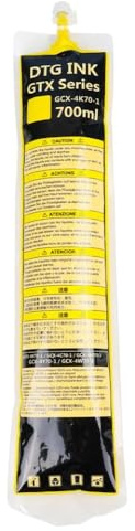 HRNJX Weißer DTG Tintenpacktasche GTX Tintenchip kompatibel mit GT4 GTX 422 423 455 600 GTX Pro DTG Drucker Tintenbeutel Ersatzversorgung(Yellow)