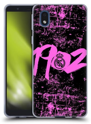 Head Case Designs Offizielle Real Madrid CF Rosa 1902 Urban Gel Handyhülle [Militärischer Schutzgrad] Kompatibel mit Samsung Galaxy A01 Core (2020)