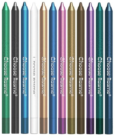 Set di 12 Penne Eyeliner Colorate, Matita Ombretto, Eyeliner Metallizzato Glitter Perlato e Opaco per Donne, Matita Occhi e Labbra, Trucco Occhi Professionale Impermeabile