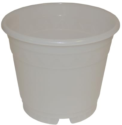 geli Thermo Plastic Orchideentopf transparent milchig, Durchmesser:16 cm