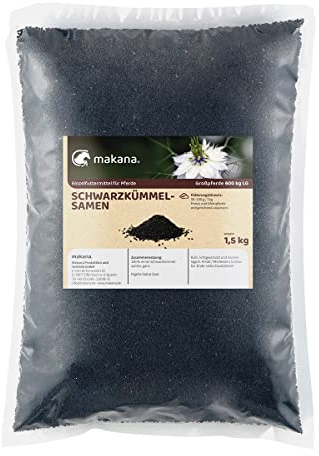 Makana Schwarzkümmelsamen PUR für Pferde, 1,5 kg Beutel