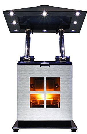 Caframo JOI® by, Candle Heat Powered, Weatherproof LED Lamp for Indoor or Outdoor Use, Silver