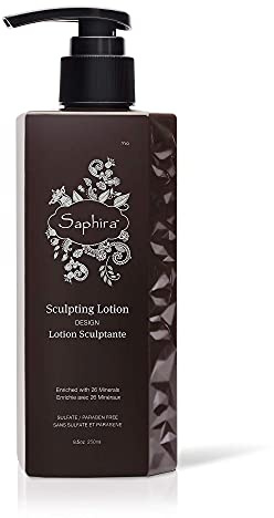 Saphira Sculpting Lotion for Medium To Firm Hold, Healthy Shiny Hair, for All Hair Types, Women and Men, Sulfate-Free, Paraben-Free, 8.5 Ounce