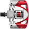 Crankbrothers Klickpedale Mallet 3, Silber/rot, CBM3