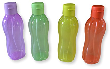 Tupperware – Lot de 4 bouteilles Aquasafe avec bouchon sport 500 ml