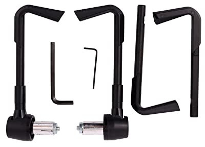 ICTRONIX Paar universal 7/8 Motorrad Handprotektoren Nachrüstsatz Handschützer Protektor Schwarz
