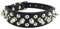 Newtensina Stilvoll Hundehalsband Punk Hundehalsband Nieten Hundehalsband für Hunde - Black - L