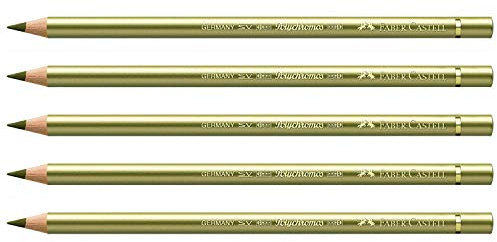 Faber-Castell 5 Buntstifte POLYCHROMOS Mine 3,8 mm Ölmalerei Gold
