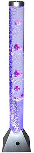 Oypla 120cm Colour Changing LED Water Bubble Fish Novelty Lamp