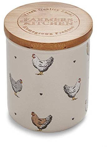 Cooksmart Farmers Kitchen Ceramic Canister Cream