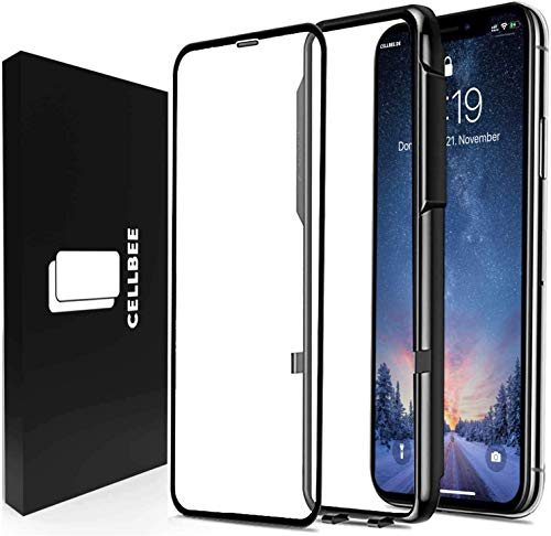 CELLBEE Panzergläs Kompatibel Mit iPhone XR/11 Panzergläsfolie, Curved, inkl. Applikator, Hörmuschel-Staubschutz-Gitter Unsichtbar, Premium Displayschutzfolie, 4D Schutzfolie, Glas Panzerfolie