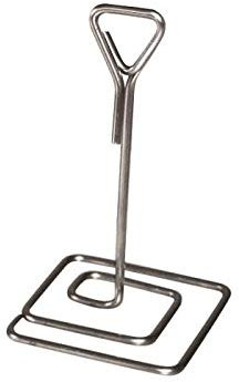 BEQUET Lot de 3 pieds inox électropoli porte-étiquette hauteur 10 cm