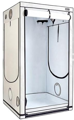 Weedness Home-Box Ambient 120x120x200 cm - Zuchtzelt Growschrank Growzelt Zuchtbox Gewächszelt Homebox Lichtdicht Anbau Grow Indoor