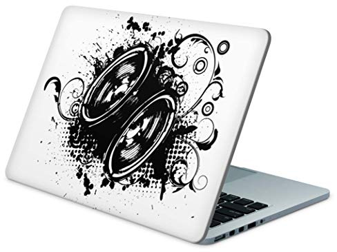 Skins4u Folie Sticker Skin Vinyl Aufkleber mit farbenfrohen Motiven für bis 10 Zoll 25.4x20.3cm Laptop Skin Decal Cover Black-and-White
