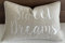 Rudransha Sweet Dreams Lendenkissenbezug, bestickt, Statement-Kissenbezug, dekoratives Kissen für Bett, Sofa, Kinderzimmer, Leseecke, verträumter Schlafzimmer-Akzent, 30,5 x 45,7 cm, Natur