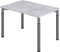 bümö höhenverstellbarer Schreibtisch 120x80 cm in Beton, Gestell Graphit - PC Tisch höhenverstellbar & klein, höhenverstellbarer Tisch Büro, Kleiner Computertisch verstellbar, Y-Serie