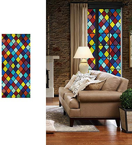 Vidrieras Decorativas Ventana de película,Vinilo Ventana privacidad PVC Pelicula Privacidad Electrostática Pegatinas Esmeriladas para Ventana,vinilos translucidos para Oficina Cocina Baño Decorativas