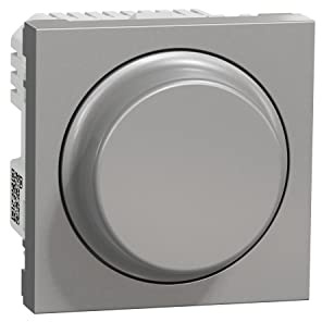Schneider Electric NU351630W Rotary Dimmer Switch Zigbee Aluminium