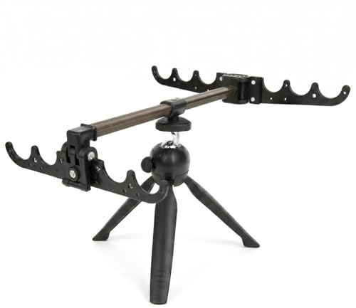 Fishing Rod Stand, Aluminium Alloy Folding Design Fishing Rod Holder Sea Fishing Tripod with Multiple Rod Slots for Outdoor Fishing