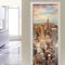 CBWRAW 3D Türtapete Fototapete Selbstklebend Türposter Abnehmbar PVC Fototapete Türfolie New York Wolkenkratzeransicht Muster Türaufkleber Für Wohnzimmer Erwachsene Kind Schlafzimmer Küche 77X200cm