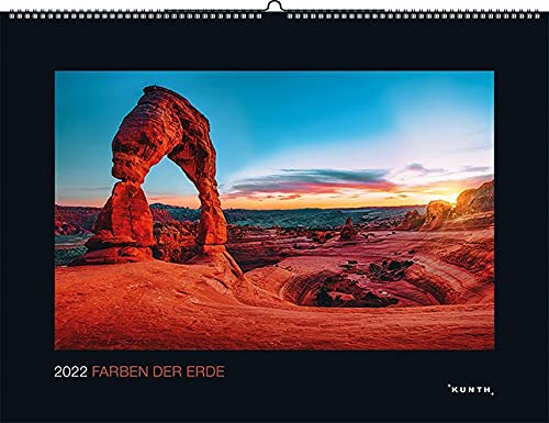 Farben der Erde - Kalender 2022 - Kunth-Verlag - Wandkalender mit faszinierenden Aufnahmen - Wilde Naturlandschaften - 60 cm x 45 cm