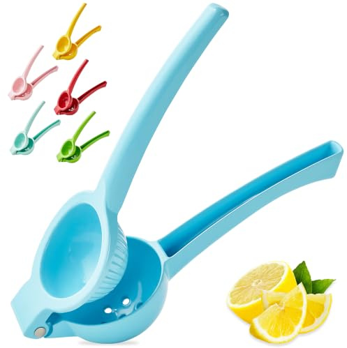 Y-ME Exprimidor manual de cítricos y limones, exprimidor de frutas, prensa de lima, herramienta profesional de cocina (azul cielo)