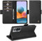 Wezimoe Handyhülle für Xiaomi Redmi Note 10 Pro Hülle, Standfunktion Kartenfach Wallet Premium Leder Schutzhülle Flip Case Cover Stoßfeste Klapphülle Note 10 Pro 6,67 Zoll