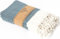 Smyrna Turkish Cotton Original Stoffservietten 6er Set, 45.7 x 45.7 cm, Dekorative Boho Tischservietten für Esstisch, vielseitige Bauernhaus-Stoffserviette für Abendessen, Hochzeit und Partys, Petrol