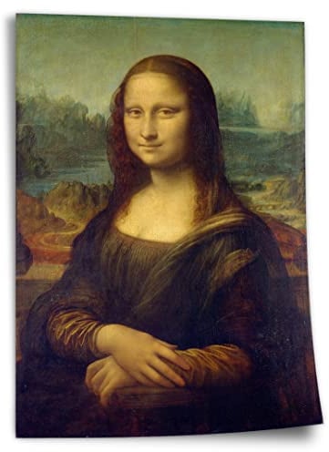 Printistico Poster Leonardo da Vinci - Mona Lisa Kunstdruck ohne Rahmen, Wandbild - A4, A3, A2, A1, A0, XXL - Wohnzimmer, Schlafzimmer, Küche, Deko