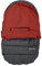 Altabebe AL2004P-79 Winterfußsack für Babyschale und Autositz, dunkelgrau/rot
