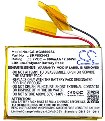 Cameron Sino Akku für Astro A50 PN:Astro SRP603443 800mAh / 2.96Wh