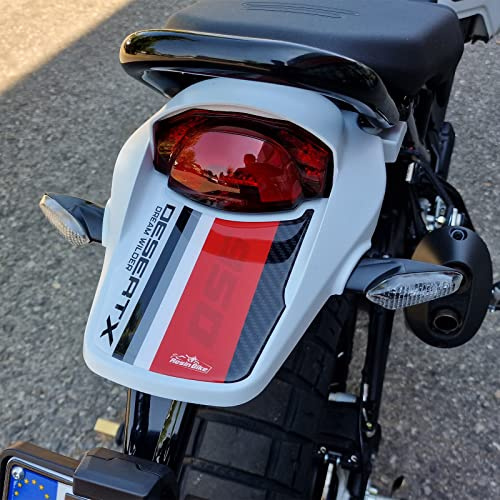 Resin Bike Motorcycle 3D Stickers Compatible with Ducati DesertX 2022-2026. Tail Section Motorcycle Protection from Bumps and Scratches. Resin Stickers - Gadget Moto