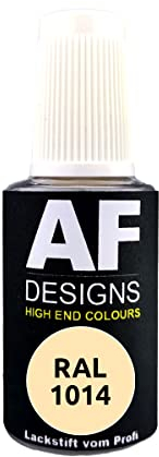 Alex Flittner Designs Lackstift RAL 1014 ELFENBEIN glänzend 20ml Reparaturstift Acryl Retuschierlack Reparaturlack Holz Metall Möbel Bad