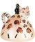 BRUBAKER Teekanne Leopard Weihnachtskugel aus Glas - Handbemalt und Mundgeblasen - Christbaumschmuck Lustig - Christbaumkugel Figuren Weihnachtsdeko Anhänger - Deko Baumkugel