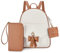 ECOSUSI Damen Rucksack Klein Soft Pu Leder Rucksäcke Schultaschen Wasserdichte Damenrucksäcke Kleine Reise Tagesrucksack