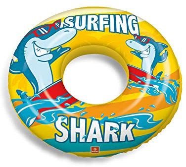 Mondo Toys - SURFING SHARK Swim Ring - Aufblasbarer Schwimmring - Schwimmring - ideal für Jungen / Mädchen - verwendbar im Schwimmbad / Meer - 16920