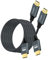 Twozoh Cable HDMI 4K 5M 2 Unidades, Cable HDMI trenzado de nailon de alta velocidad a HDMI compatible con 3D/4K@60Hz/2160P/1080P