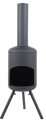 Bussandri Exclusive - Gartenkamin Fuego Klein Schwarz