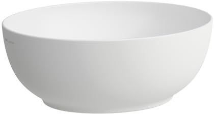 LAUFEN Il Bagno Alessi Waschtisch-Schale, ohne Überlauf, 45x38cm, inkl. Ablaufventil, H8189757571121, Farbe: Weiß Matt