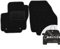 moto-MOLTICO Vorne Fußmatten Auto Velours Autoteppiche Schwarz Automatten Set 2-teilig passend für Ford Mustang 2006-2014