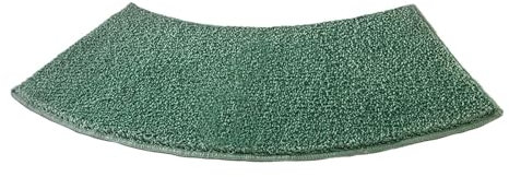 F Fityle Gebogene Badematte Anti Rutsch, Gebogene Badeteppich Weich, Duschvorleger Eckdusche Klein, Eckdusche Duschvorleger, Halbrund Runddusche, für Eckshow Rcurved Bad Duschwanne, GRÜN