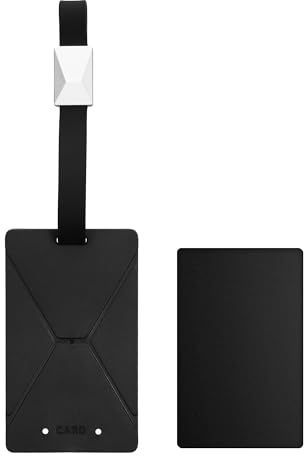 kwmobile Accessoire Clef de Voiture Carte Compatible avec Tesla Model 3 / Y Key Card Coque - Coque clé de Voiture Porte-Carte avec Sangle dragonne - Noir