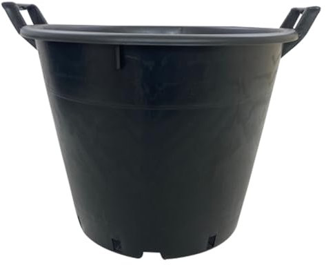 Oakland Gardens 50 Litre Plant Pot With Handles Heavy Duty 50L Tree Big Large Plastic Pots Shrub - Pack of 5