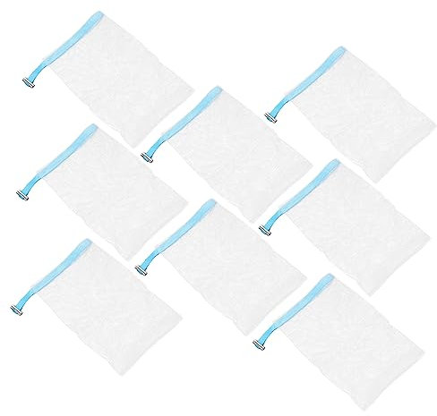 Housoutil 8stücke Teiliges Aus Gesichtswäsche-netzen Praktische Seifenbeutel Für Sanfte Hautpeeling Und Reichhaltigen Schaum Für Hauttypen Und Handgemachte Seifen