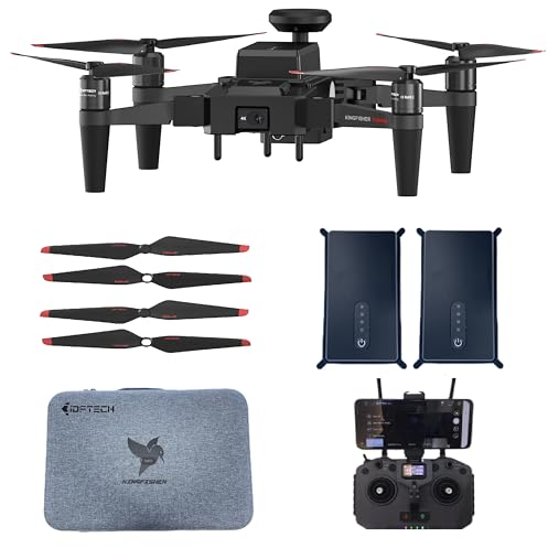 Ideafly Angeldrohne mit 4K-Kamera, 1 kg Nutzlast, Köderfreigabe, tragbare fliegende Kamera, wasserdichte Drohnen für Erwachsene und Kinder