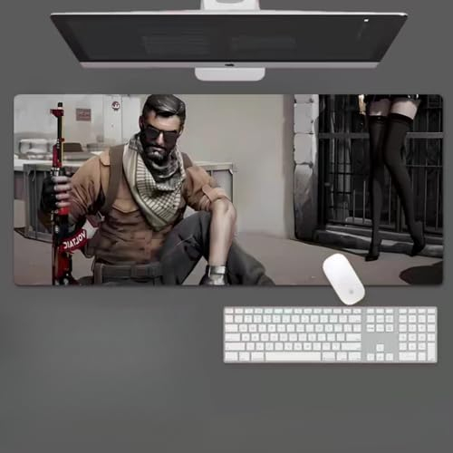 GeRRiT CSGO Mauspad mit glatter Oberfläche, rutschfeste Gummiunterseite, Gaming-Mauspad für Computer, wasserdichtes Home-Office, XXL-Mauspad (cs10)